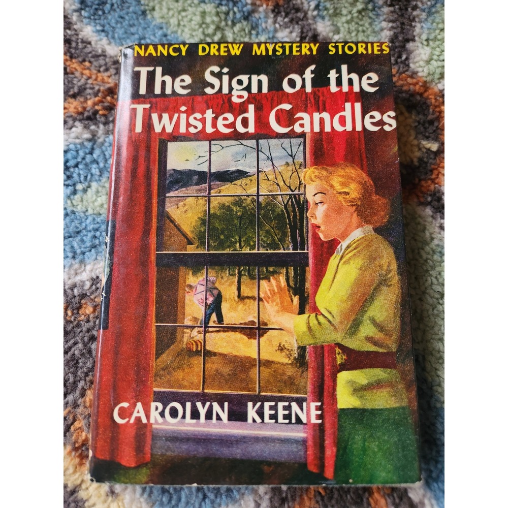 1950s Nancy Drew The Sign of the Twisted Candles HC w/‎ Dust Jacket VG